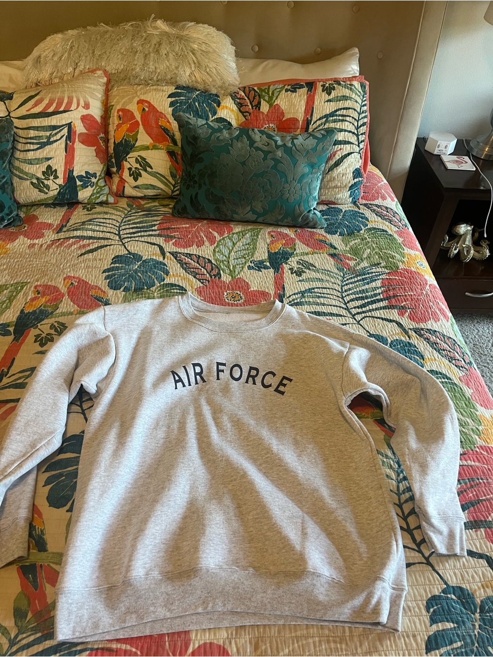 Gray "Air Force" Crewneck Sweatshirt